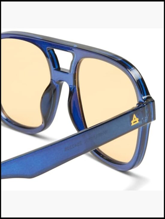 Chunky Oversized Aviator Sunglasses with Soft Case